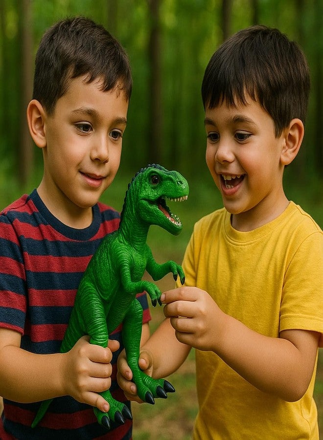DTR Creation Tyrannosaurus Rex Dinosaur Toy for Kids - 26cm Green Soft & Realistic Design | Perfect for Boys & Girls | Educational & Imaginative Play - Image 3
